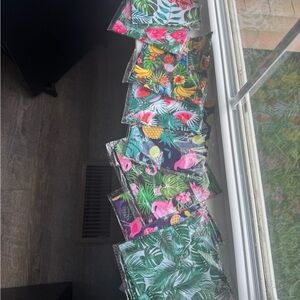 Lot of Tropical Patterned dog handkerchiefs
